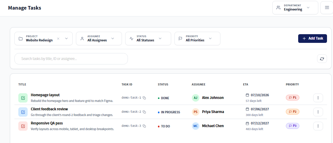 Track Every Task. Maximize Team Productivity